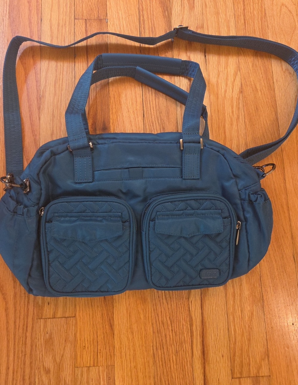 Lug Jumper in Ocean Blue With Seashell Lining.
